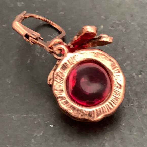 Men’s Pink Dragonfly Earrings. Vintage Style Iced Out, Unisex - Picture 8 of 10